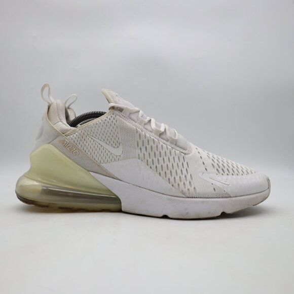 Nike Air Max 270 Men's Size 12 White Athletic Running Sneakers AH8050-101 - Picture 1 of 12